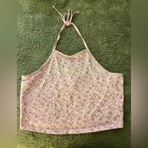 Halter floral top